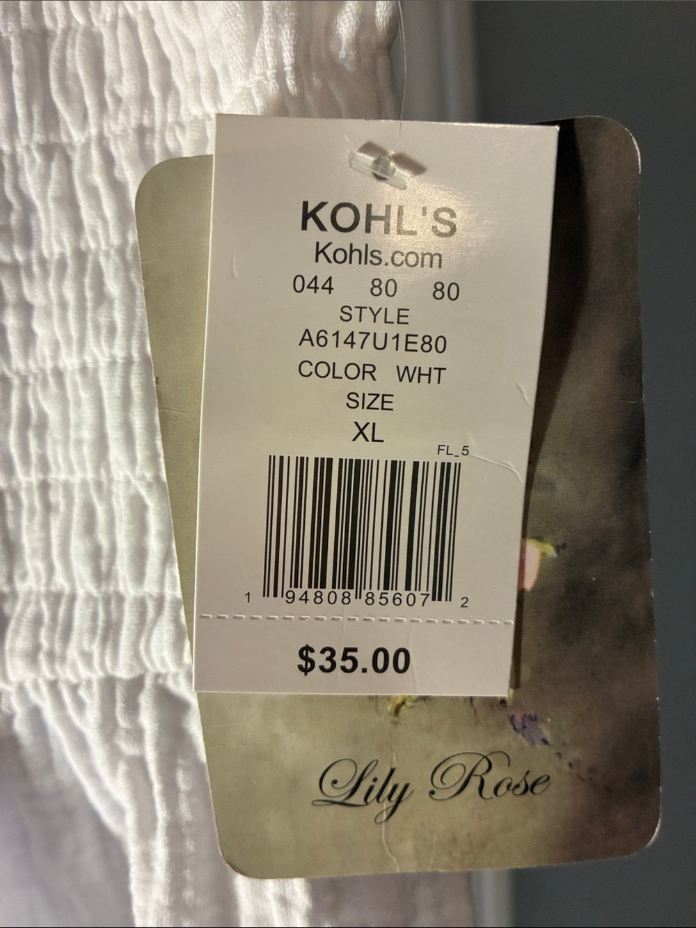 Lily Rose NWT White Ruffled Cotton Sundress XL - Picture 2 of 8